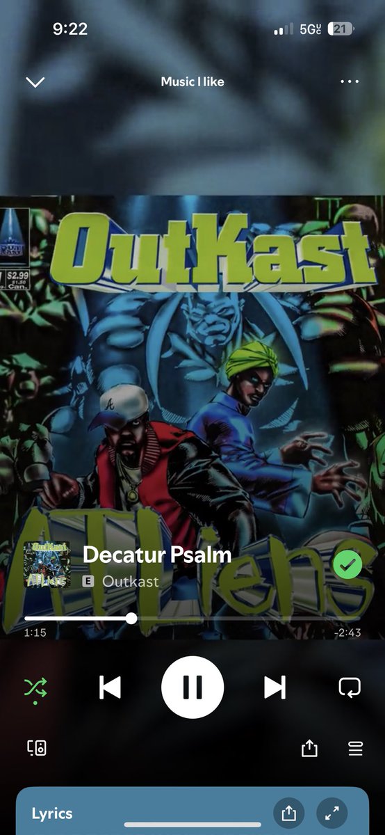 Trae943's tweet image. song of the day #Outkast