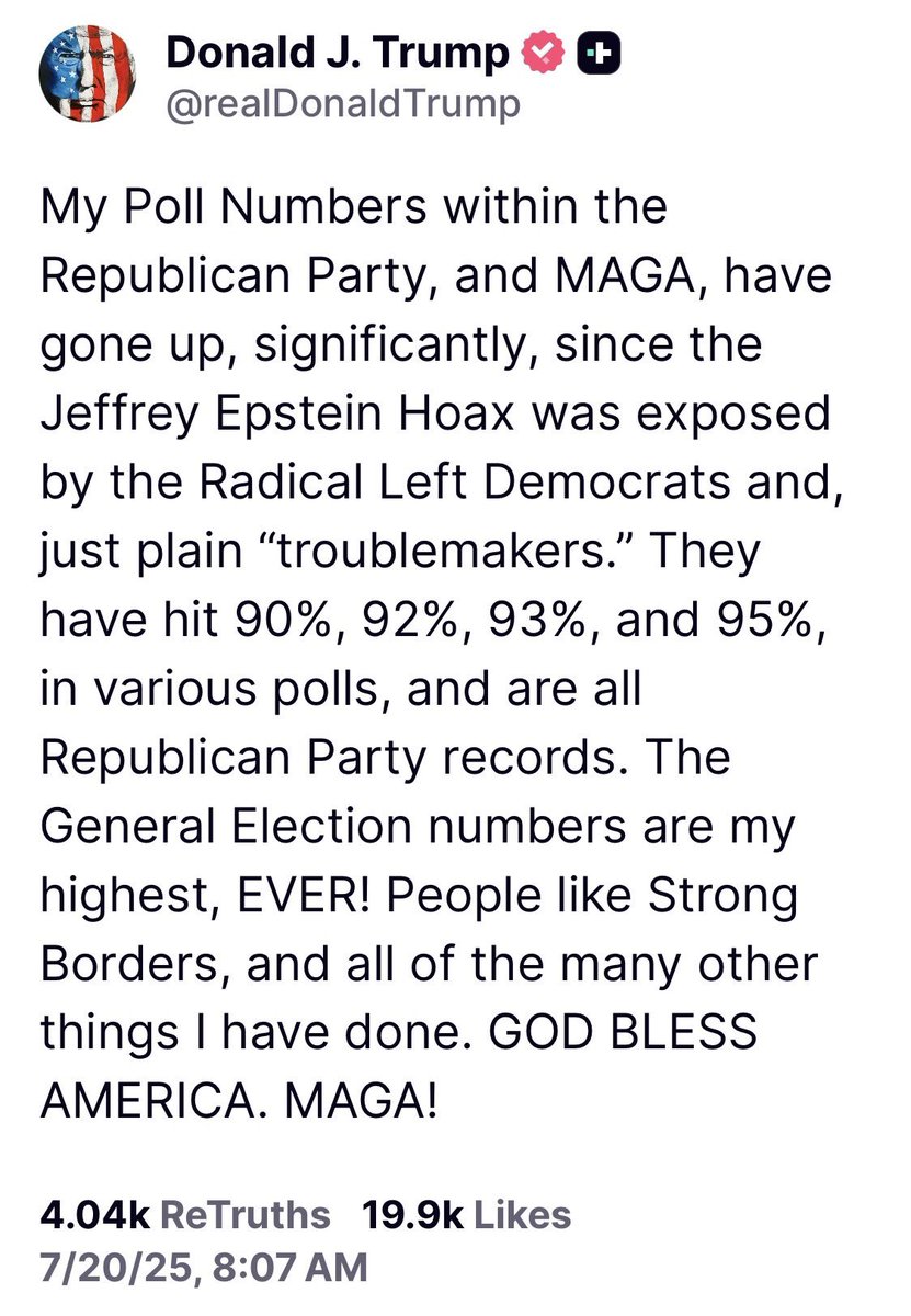 Are these poll #’s in the room with you right now?