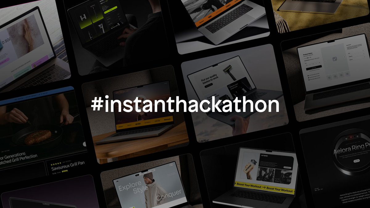 InstantHQ's tweet image. There are only 24 hours left! ⏳
The #instanthackathon ends tomorrow, and your shot at $1000 is almost gone.
Build a Shopify page in Instant.
Share your remix link + short project description in @contra.
That’s it.
You’ve got one day to build something epic!
Submit here 👉…