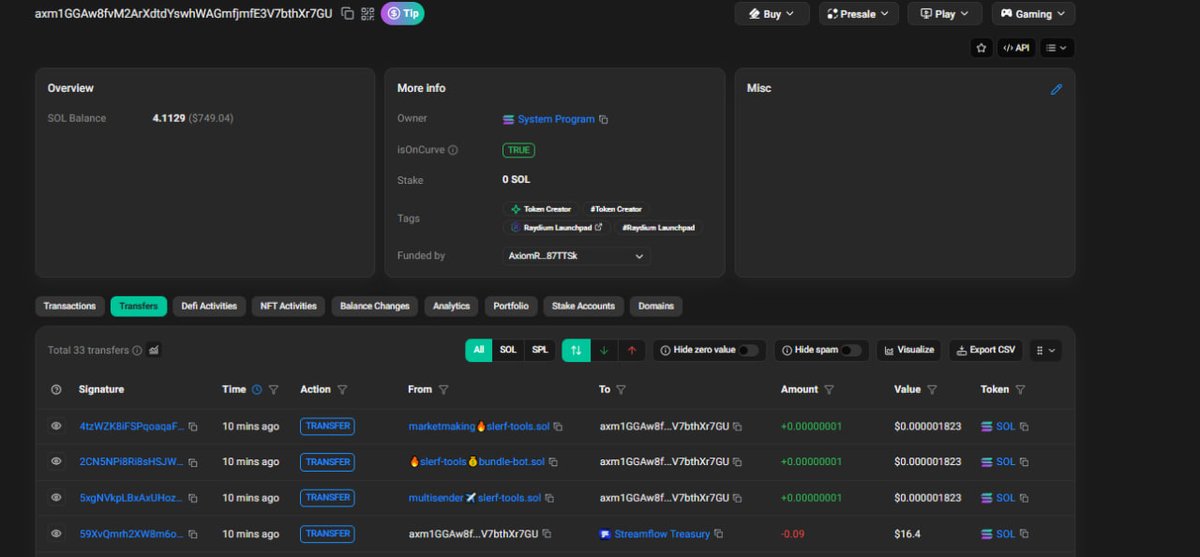 RobcallOfficial's tweet image. Guys found another coin funded by AXIOM team name could send hard cause of the meta!
GQkrcrz94UUc2yojwdCM1BrniX7RsMsuNRGiQD1ibonk
There's 5.5k sol on that wallet. #ENDLESS COIN
