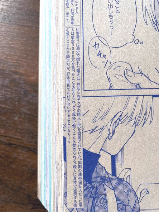 「陽太と付き合ってからの暁人」って自分で言っておきながらびっくりした…付き合ってるんだ、2人…(そうです)
カモネギ雑誌掲載時のこの急展開のあらすじを思い出しました。何度読んでもどうしてそうなった!?となる😇 