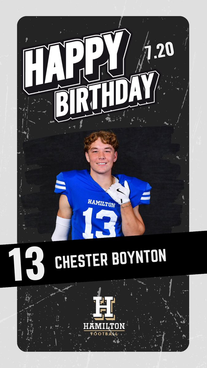 HamCollFootball's tweet image. Please join us in wishing Chester Boynton a very happy birthday 馃帀!