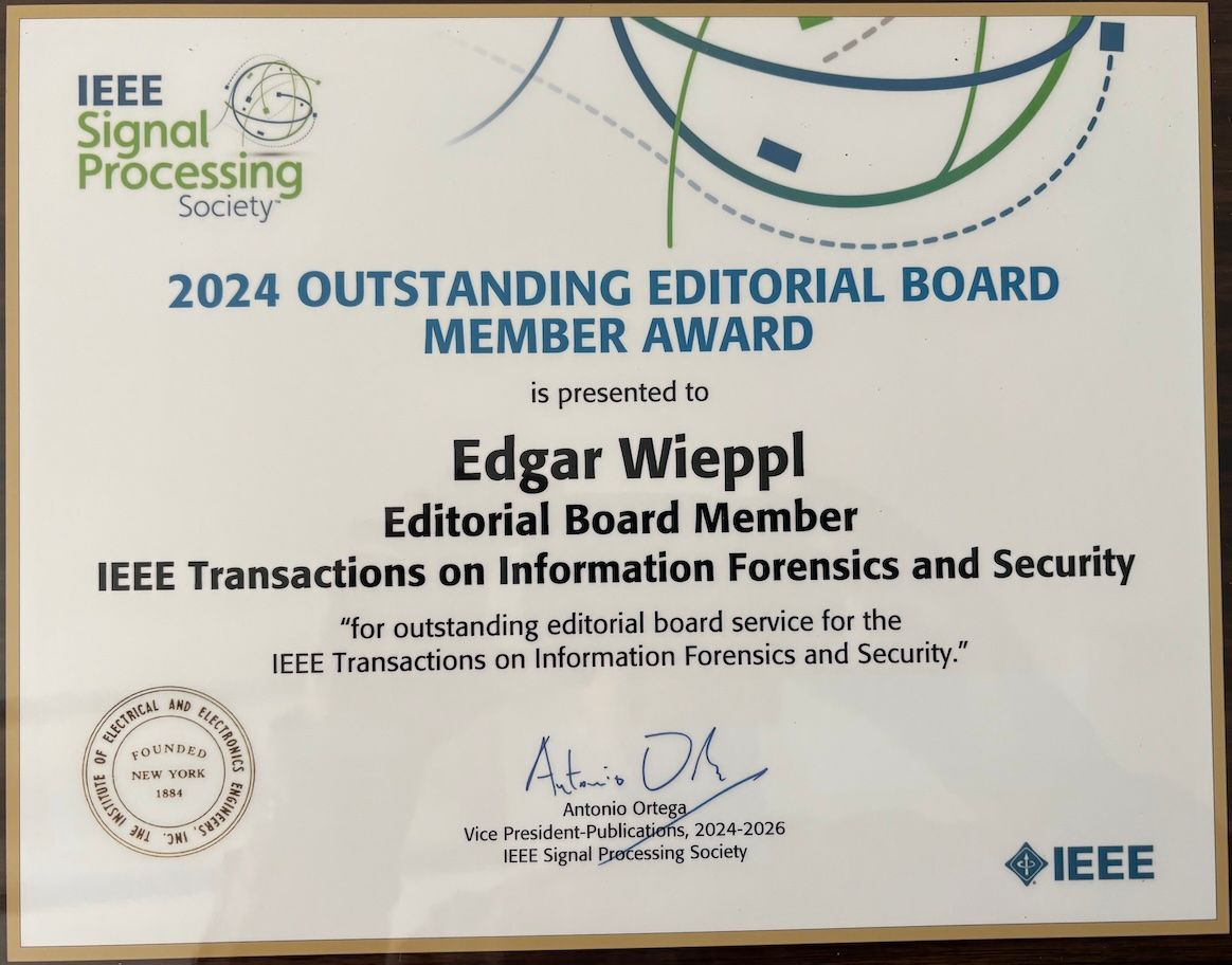 COSE's impact factor increased from 4.8 in 2024 to 5.4 in 2024; After 15 years on the editorial board of COSE, I step down. I’ll continue to support the journal as liaison to IFIP TC 11, where I now also serve as secretary. I continue with ACM TOPS and IEEE TIFS.