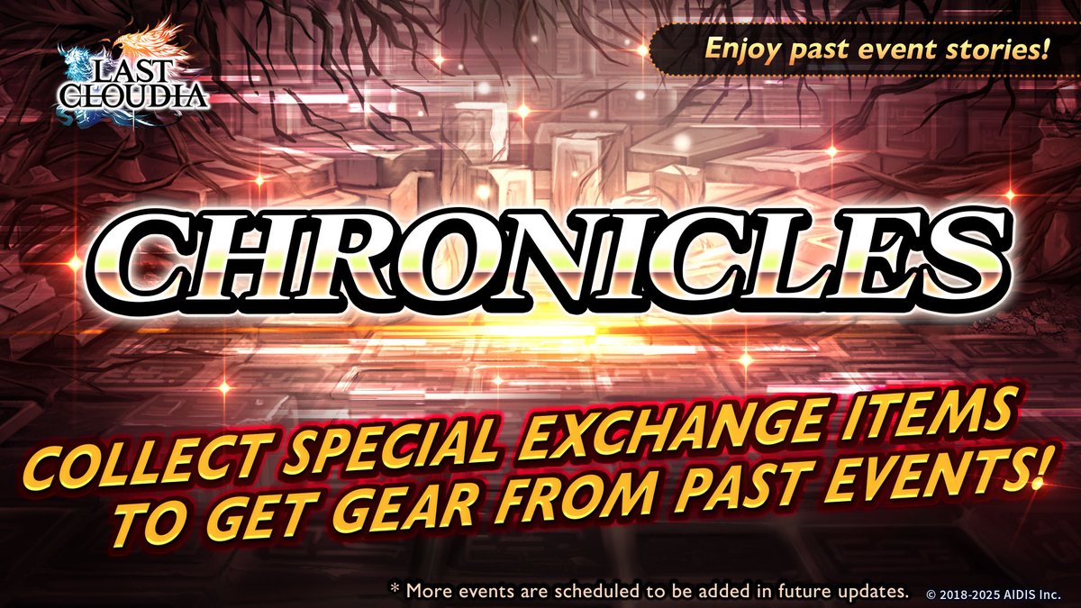 lastcloudiaen's tweet image. 📰News📰

The following events have been added to Chronicles!

・Yule Crisis: The Red and the Black

Be sure to check them out!

#LastCloudia