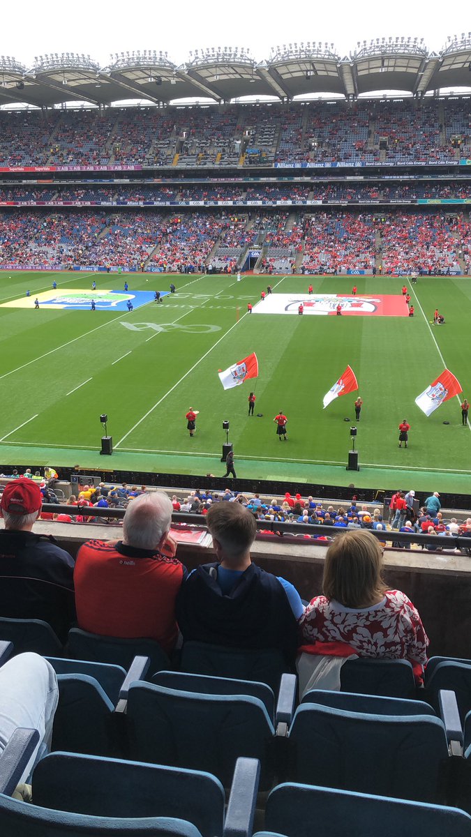 No ticket yesterday evening for the match today and my fiends fiancée, who is from Mayo, insisted on giving me her ticket. What a tremendously kind thing to do and I’m unbelievably appreciative to be here. Just need the result now #uptherebels