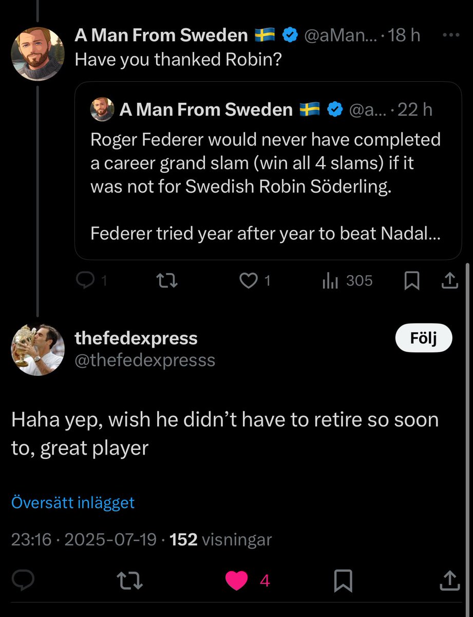 aManFromSweden's tweet image. Not seen everyday on this platform, respect and politeness between fanbases.
As it should be. Hats off to @thefedexpresss.