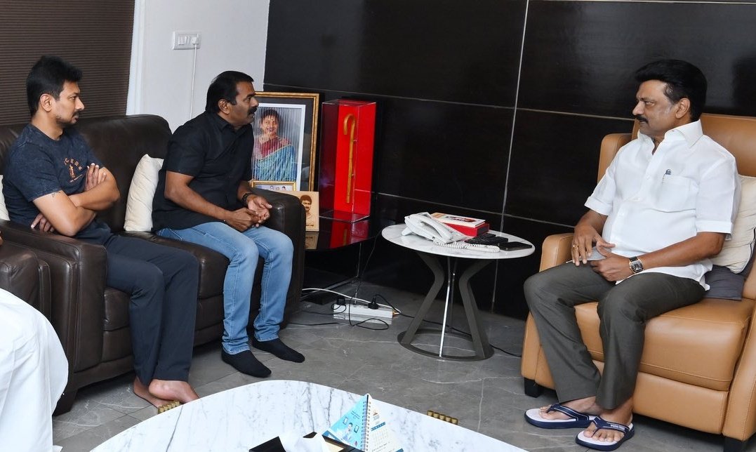 idumbaikarthi's tweet photo. மு.க.முத்து மறைவுக்கு முதல்வர் ஸ்டாலினுக்கு ஆறுதல் தெரிவித்தார் அண்ணன் சீமான். https://t.co/Pp8wNhaPxK