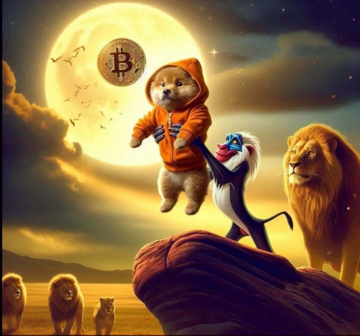 Runes_Capital's tweet image. Hakunaa Matata… his name is $DOG
Rafiki blessing $DOG before taking off 🚀 to the moon 🌖…