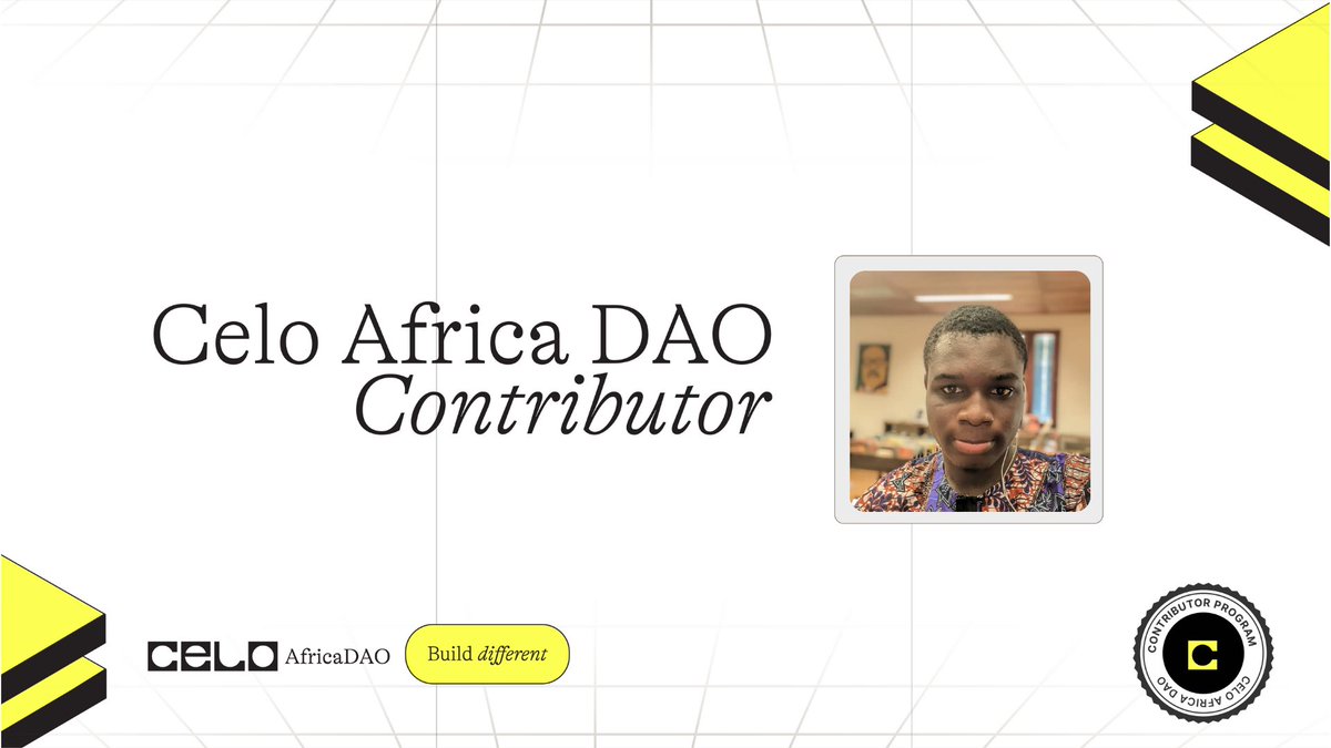 tech_mayor (@tech_mayor01) on Twitter photo C'Est avec plaisir que je vous annonce que c'est officiel je suis contributeur Celo Africa DAO au Togo 🎉🎊
je suis ravie de faire partie de la team et d'aider mes autres confrères à connaître le Web3 , la blockchain et ses avantages
Merci à <a href="/CeloAfricaDao/">Celo Africa DAO</a> pour l'opportunité C'Est avec plaisir que je vous annonce que c'est officiel je suis contributeur Celo Africa DAO au Togo 🎉🎊
je suis ravie de faire partie de la team et d'aider mes autres confrères à connaître le Web3 , la blockchain et ses avantages
Merci à <a href="/CeloAfricaDao/">Celo Africa DAO</a> pour l'opportunité
