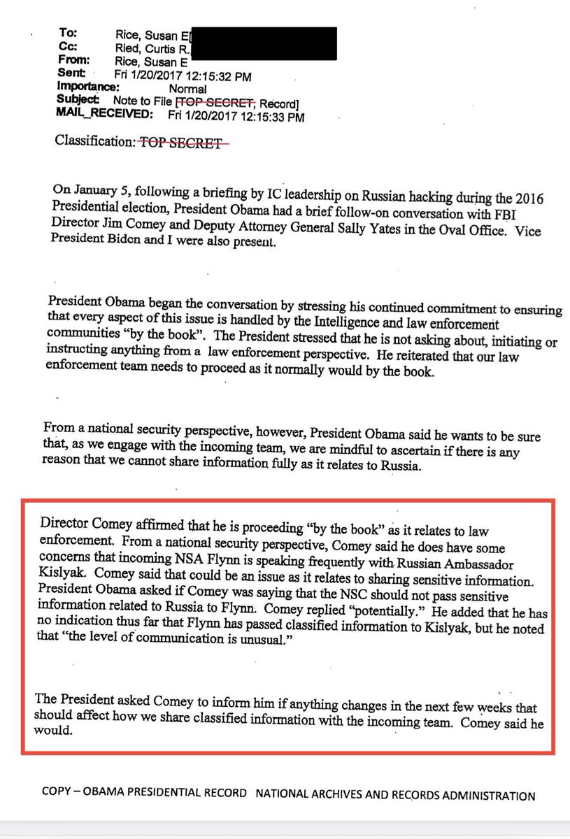 Angry_Staffer's tweet image. Let’s talk about this memo.
Right-wing influencers want you to think this is some smoking gun that proves a vast conspiracy surrounding the 2016 election.
In reality, it’s business as usual for a counterintelligence investigation.
As a reminder, Flynn wasn’t the target of…