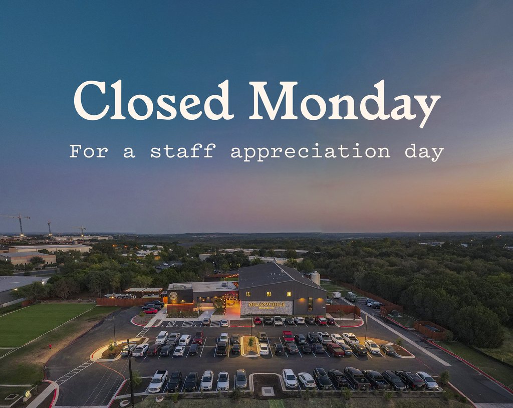 Heads up! 
We're closed tomorrow for a company get together. 

Our business hours return to normal on Tuesday, July 22. We apologize for any inconvenience.