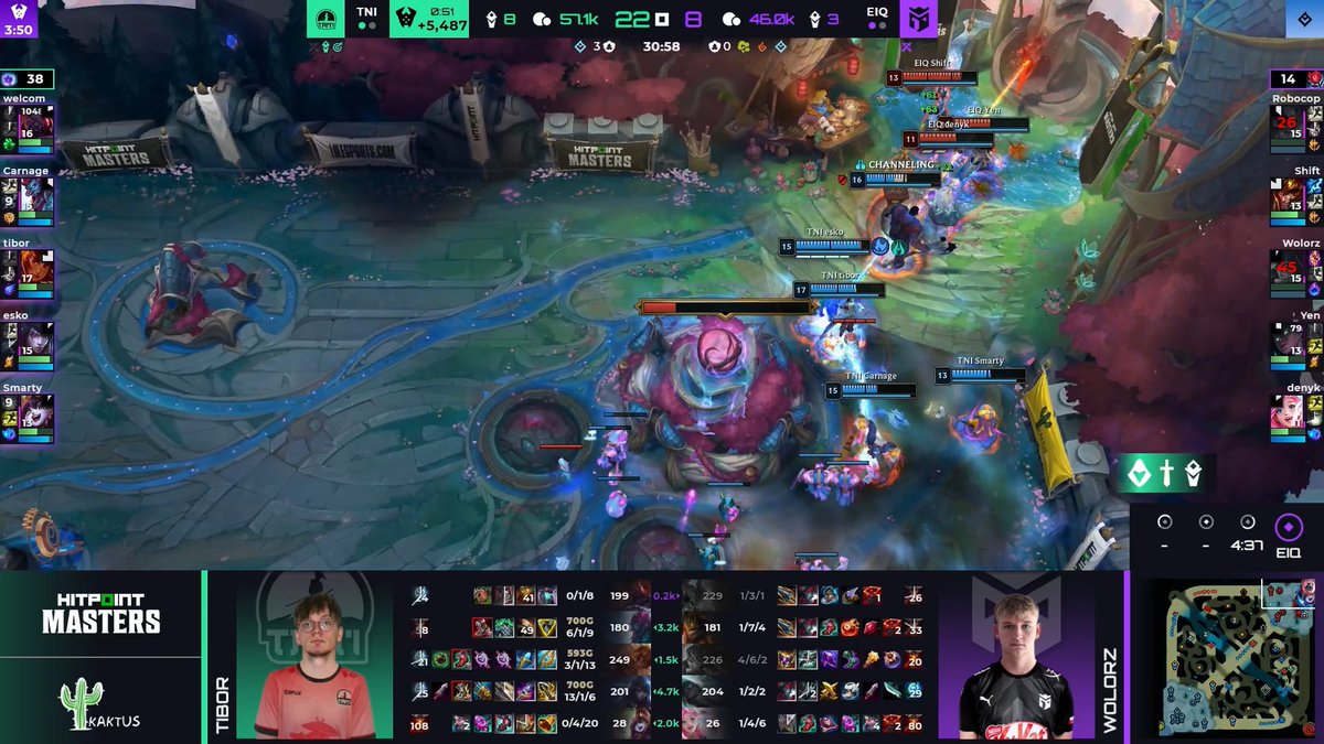 Vyrovnaná bitva nakonec končí výhrou <a href="/taniesportss/">Tan'i (単位) eSports</a> 2:1! <a href="/Entropiqteam/">Entropiq</a> bojovali, ale jejich nová sestava si zřejmě ještě musí formu vyladit. Gratulujeme a zápas víkendu určitě nezklamal 👏