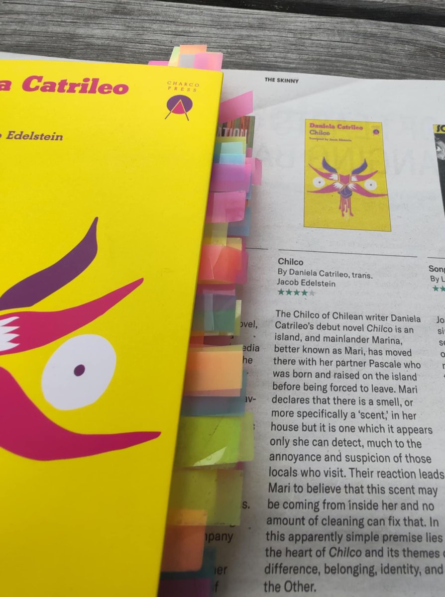 ScotsWhayHae's tweet image. ππ You can read my review of @DanielaCatrileo's 'Chilco', out now @CharcoPress, in the latest @theskinnymag.
"The commentary on the failures of capitalism is clear, but there is something more essential being explored, questions of human nature."
Pick up a copy to read the rest