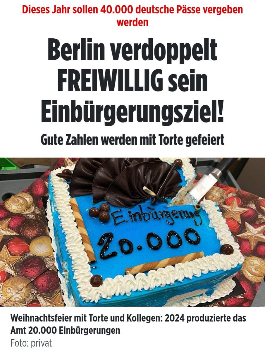 Rene_Springer's tweet image. Es ist das genaue Gegenteil der versprochenen Migrationswende: Berliner Behörden bürgern um die Wette Migranten ein. Dabei gibt’s sogar Anreize für die Beamten (beispielsweise Home-Office als Belohnung für besonders viele verscherbelte Pässe).
Von genauen Prüfungen keine Spur,…