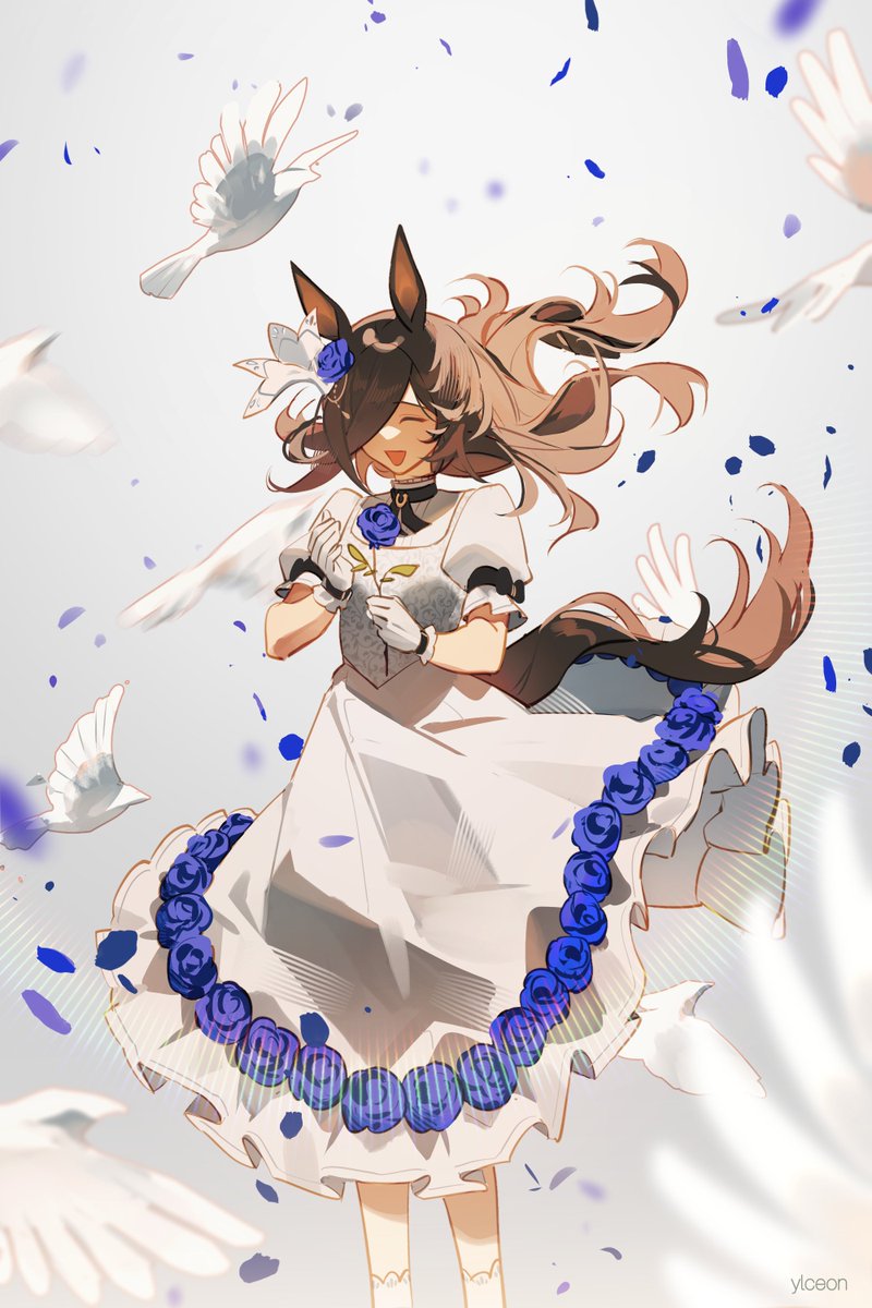 the blue rose of happiness
#umamusume #ウマ娘