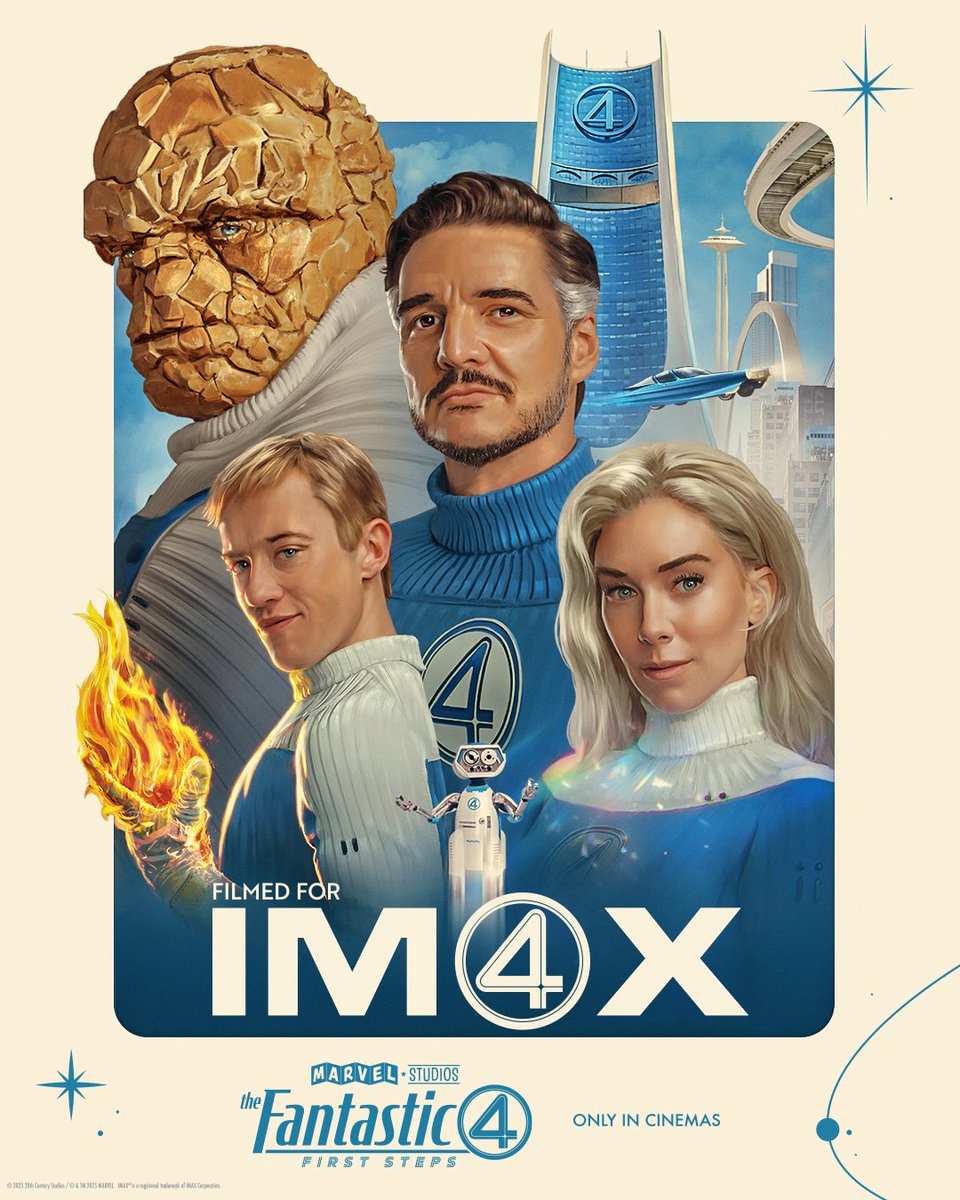 A cosmic threat. A legendary team. A cinematic world you’ll want to live in.
Fantastic Four: First Steps is #FilmedForIMAX — built for breathtaking scale and unmatched clarity.

🎟️ Bookings Open Now at IMAX | Broadway Cinemas.

#FantasticFour #FirstSteps #Marvel #IMAX