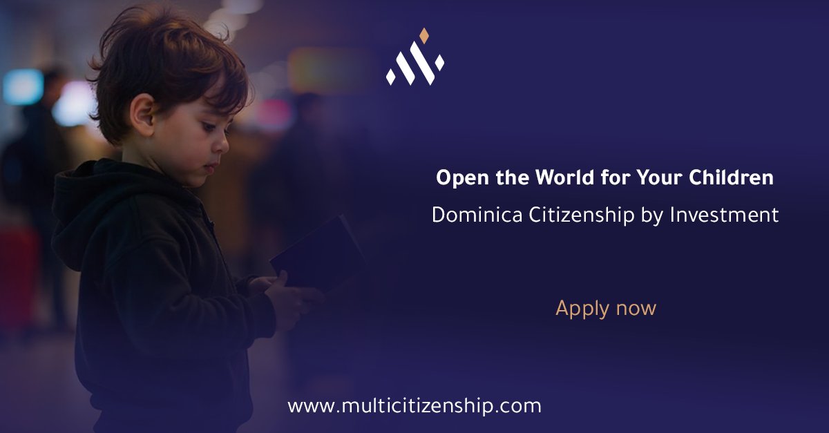 Dominica's Citizenship by Investment program doesn’t just benefit you. It gives your children the freedom to study, live, and travel internationally.
#Multicitzenships 
🌐 multicitizenship.com
 📞 +962 7 9291 9995 | +962 7 7008 8880
#DominicaCitizenship #SecondCitizenship