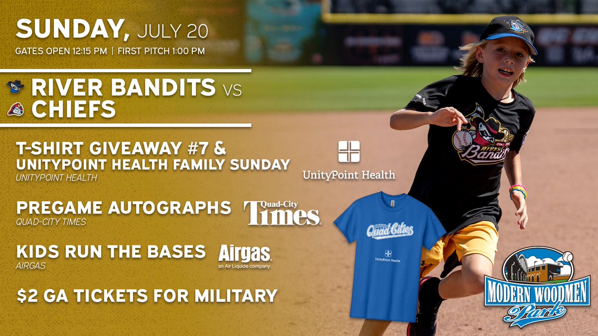 QCRiverBandits's tweet image. Closing out the weekend with a matinee!
🎟️: tinyurl.com/5n8z3sp7
#RoadToRoyalty🦝