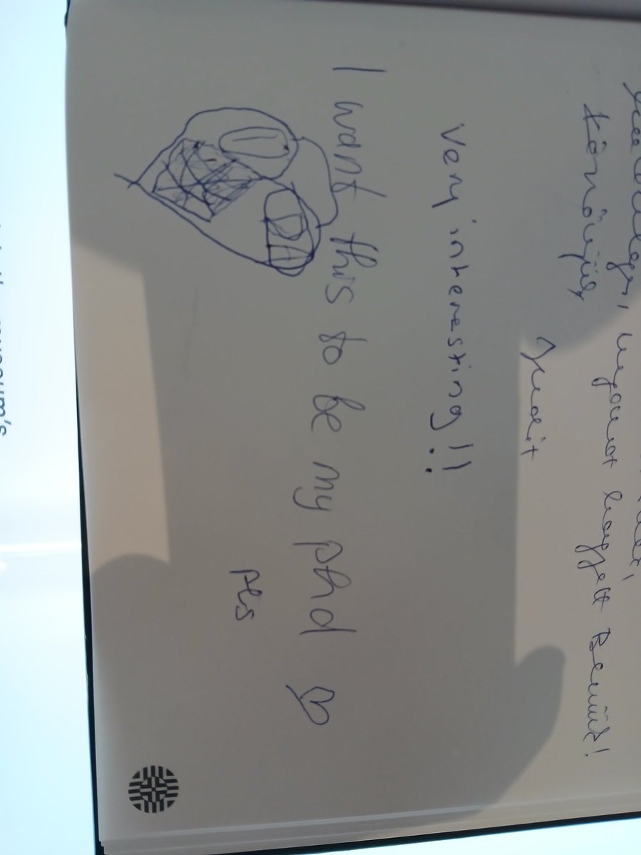 "I want this to be my phd" is probably the funniest thing I've ever read on a visitors book