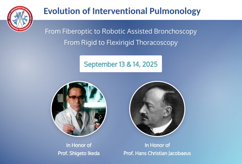 From fiberoptic to robotic bronchoscopy &amp; rigid to flexirigid thoracoscopy — witness the Evolution of IP! 🌐 Honoring IP pioneers, join top experts at the FREE 2‑day WABIP webinar, Sept 13‑14 2025. REGISTER 👉 wabip.com/wlpe65us8