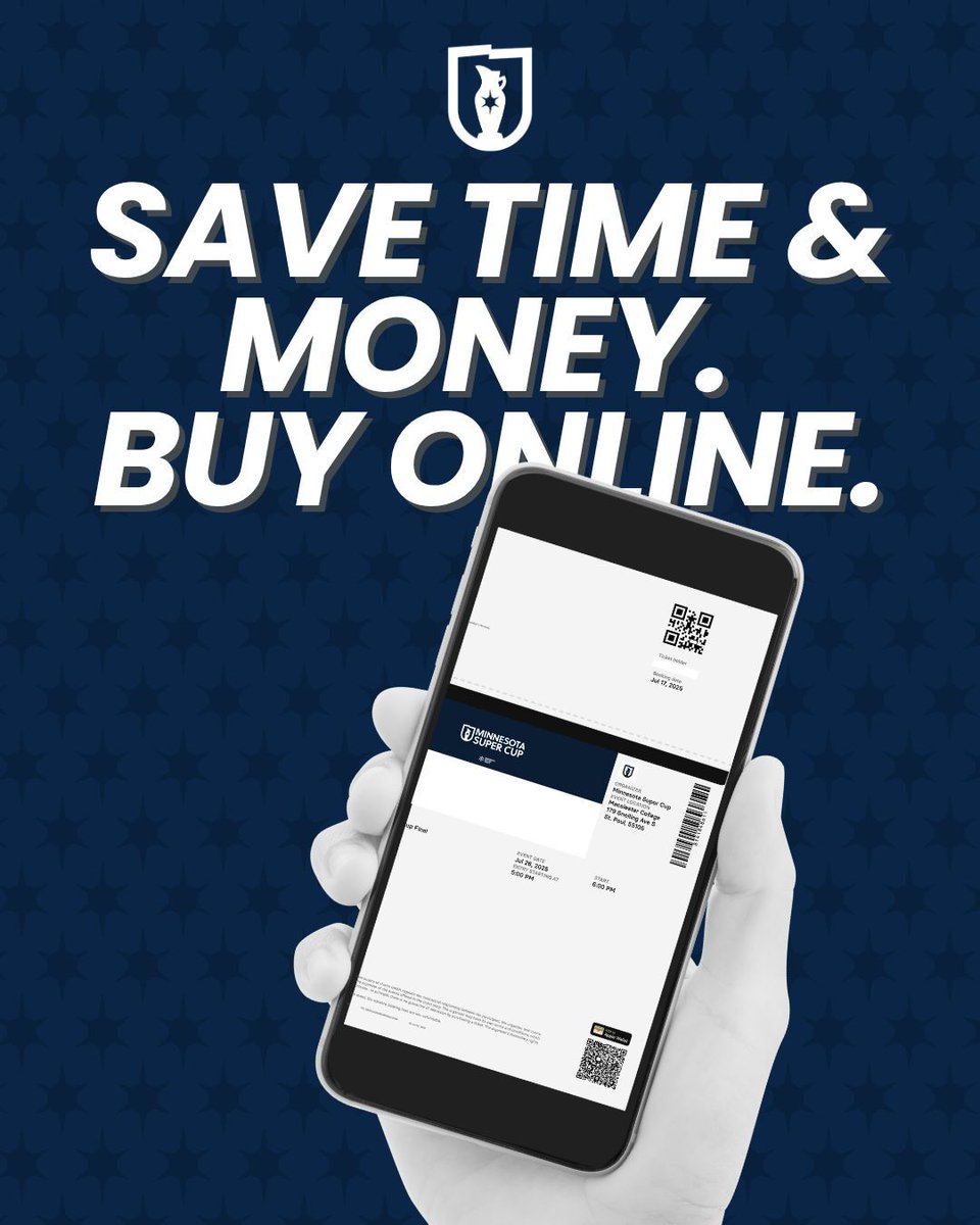 MNSuperCup's tweet image. Tickets 👉 bit.ly/44F5GXN
Skip the line on match day by buying your tickets online ahead of time! Your ticket is your express pass into the action. Spend less time waiting and more time enjoying the match.
🚨 Limited time only tickets $13
🏆 Minnesota Super Cup Final…