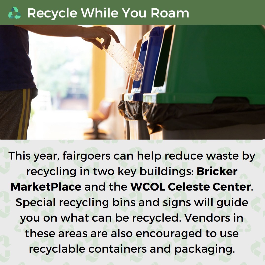 OHStateParks's tweet image. ♻️ Go green at the @OhioStateFair! 🌽🌎 With refill stations, recycling bins, and sustainability education throughout the fairgrounds, it's easier than ever to lower your footprint while enjoying your funnel cake. 🍰♻️
Simple actions = big impact 💚
@ohiodnr @OHHeartofitAll