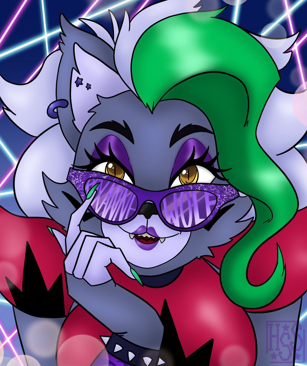HumanSoulSama's tweet image. -Monty is not the only one who can look good on shades 💜-
-I absolutely love this piece, it somehow looks very different than my usuals but that could just be me 🤷♀️ -
⭐️Follow me for more art⭐️
#fnaf #fivenightsatfreddys #roxannewolf #fnafsb #fnafsecuritybreach #securitybreach