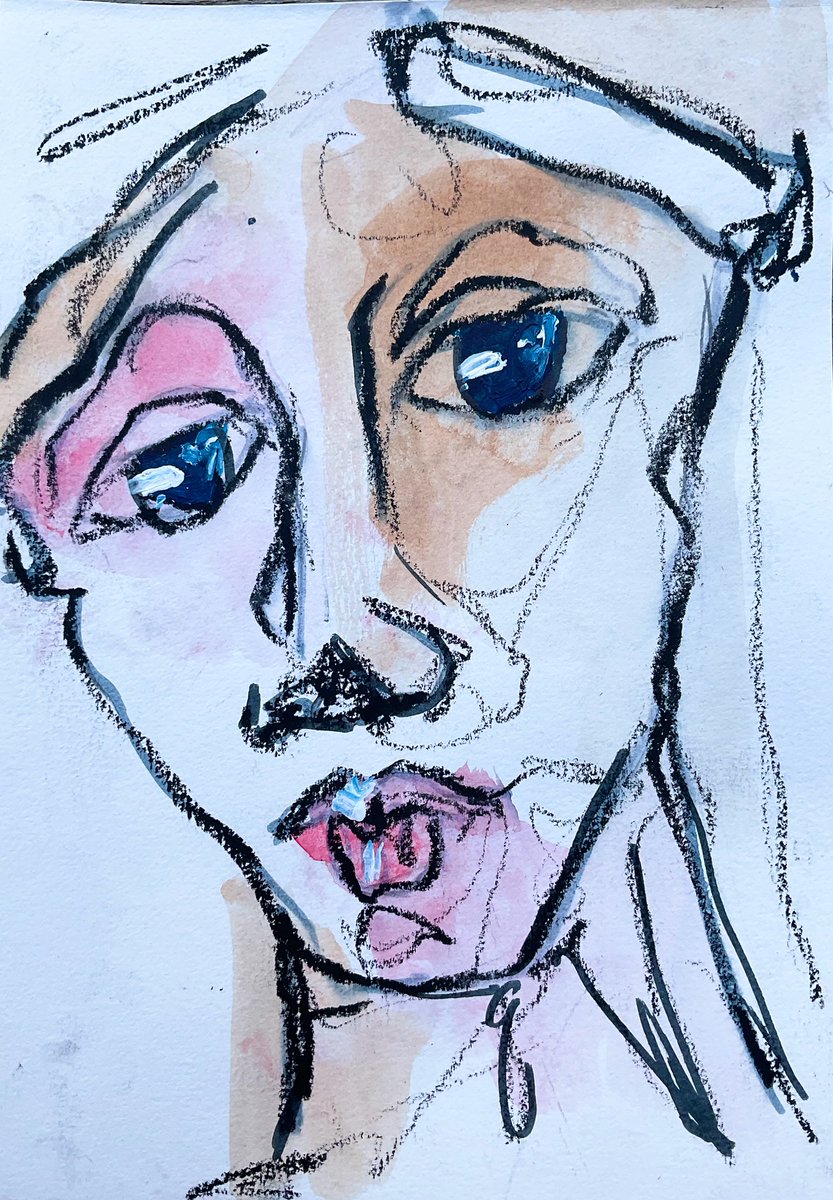 Karanpal25's tweet image. Collected
This reminded me of some iconic Picasso sketches from back in the day. The feeling here is very raw and real
Art by @AghaeeMariam on @objktcom