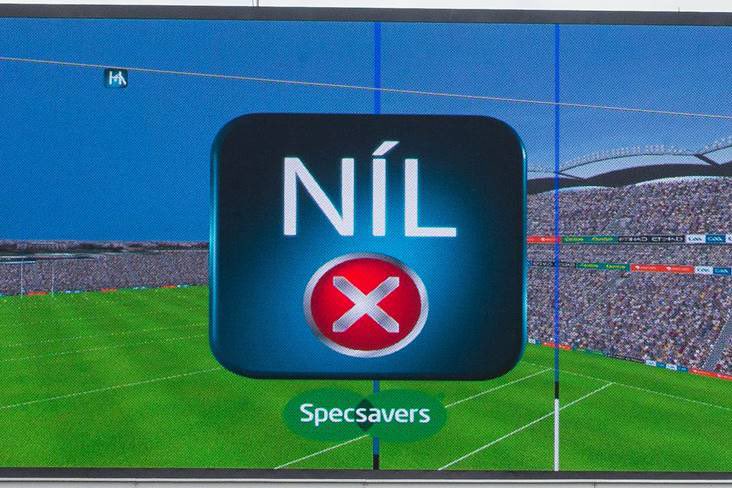 daraobriain's tweet image. The Hill I would Die On: it should be “Sea/Ní Shea” on Hawkeye in Croke Park, not “Tá/Níl”.