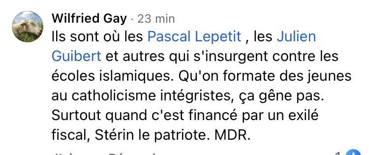 Merci à toi, camarade, de rappeler mon action contre l'IESH de Château-Chinon qui a porté plainte contre moi et Marion Maréchal pour avoir dénoncé son appartenance au Frérisme et son projet d'instaurer la charia sur notre sol ! #islamogauchisme
