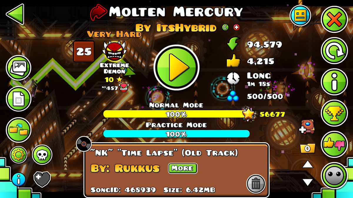 imchloechu's tweet image. With this completion, i have now hit 350 extreme demons! COOL.