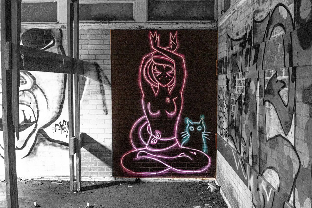 PDKImages's tweet image. I finally got round to editing some photos I took a good few weeks back on a visit to a gloriously colapsing sports changing room in the netherworld of Sheffield. I love these places! Having Caroline Rose along with me for once only added to the fun.
Happy Sunday kids
#streetart