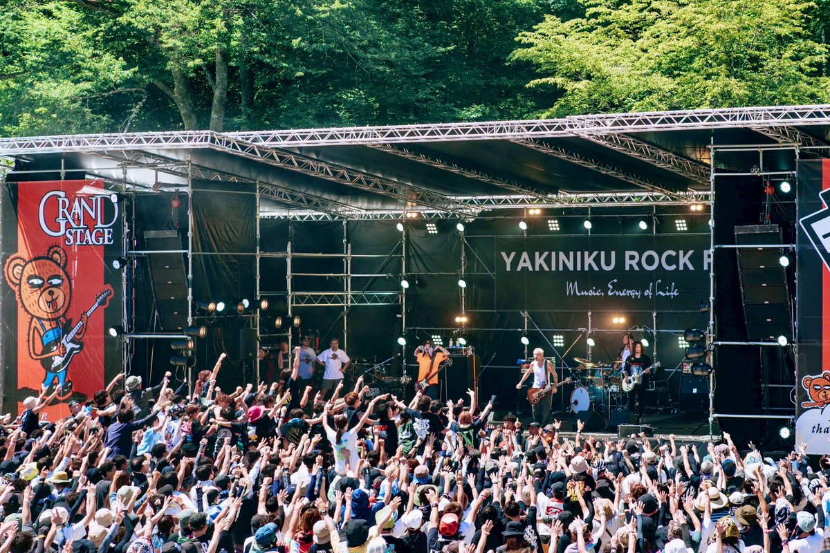 The__BONEZ's tweet image. ヤキニクロックフェス 2025 
at.野底山森林公園内特設ステージ
GRANDSTAGE 
photo by @YSZ_PHOTO 
#TheBONEZ
#ヤキフェス