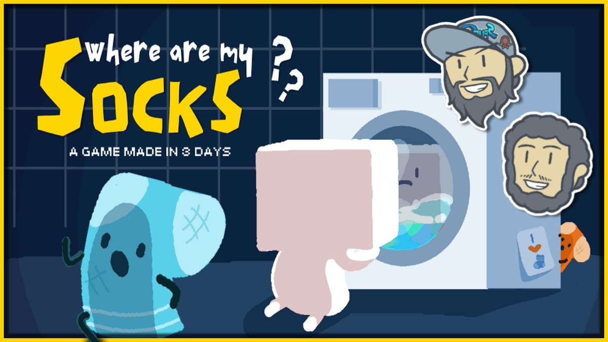 spudcats's tweet image. Climbing into the washing machine to find missing socks, found them in weird chambers, collecting random socks along the way, found the Sock King, going back for missing socks and leaving the washer in Where are my Socks? by jirbyart.itch.io
youtu.be/itgUEN1jH9Q