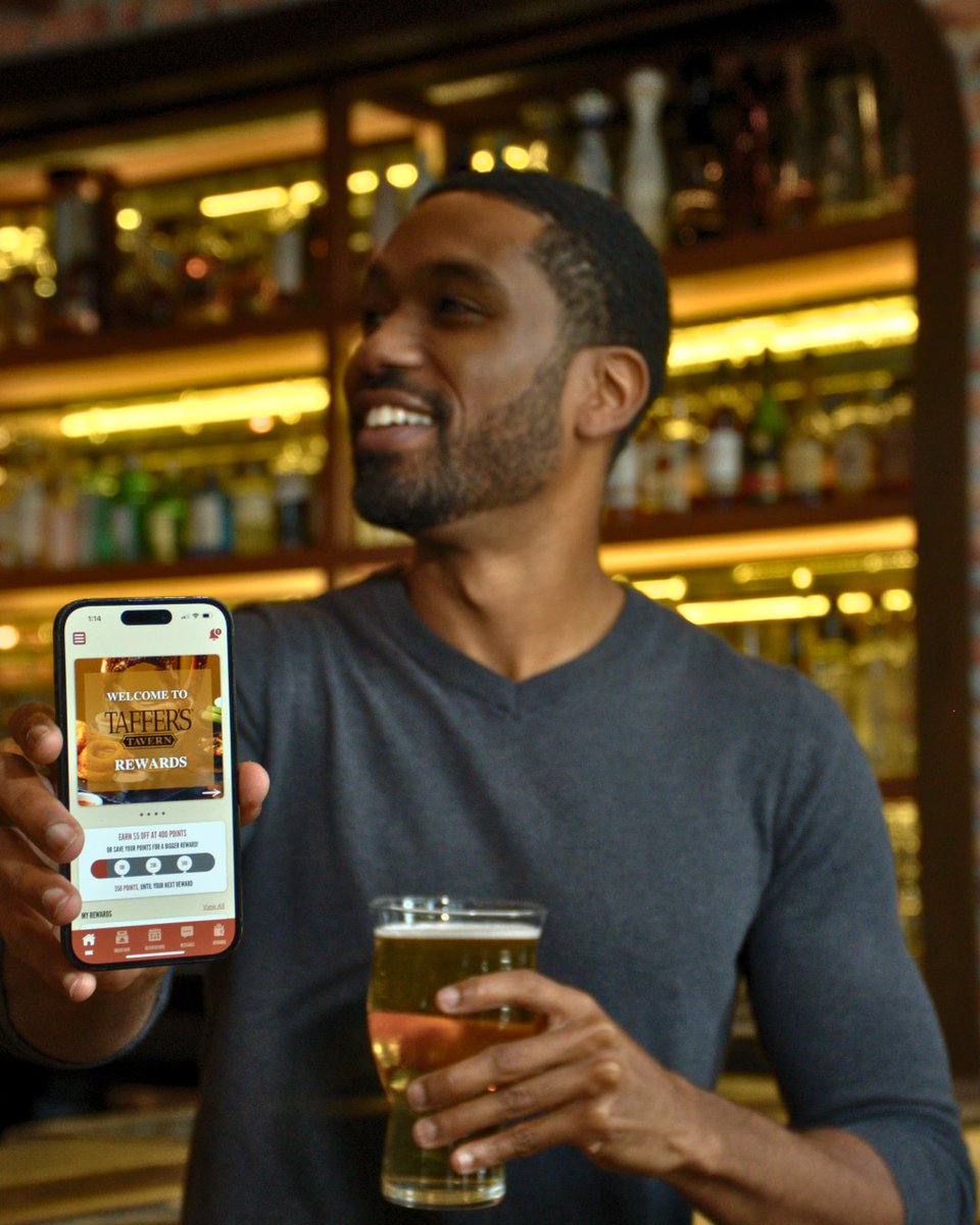 tafferstavern's tweet image. Thirsty? Rewards members get a free soda when you sign-up, exclusive offers, and more! Download our mobile app now 📲