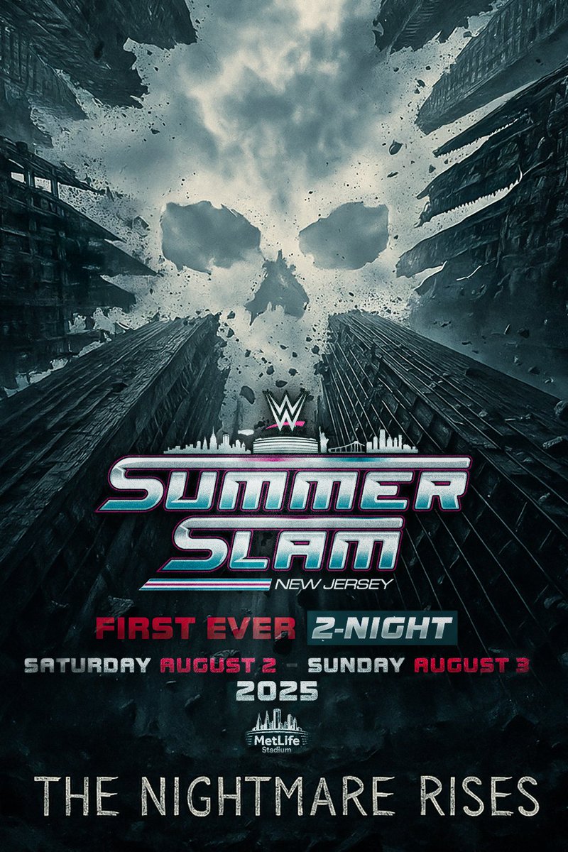 JDHoop702's tweet image. Dark Knight Rises style poster of @CodyRhodes' Nightmare logo for #SummerSlam.
#wwe