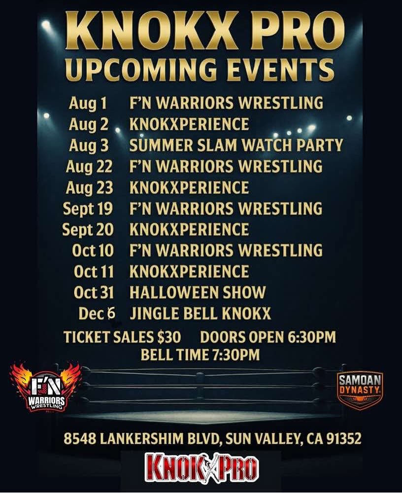 TheREALRIKISHI's tweet image. SUMMER TIME MADNESS is in full effect as KnokX Pro ups the ante once again! Huge thank you to all our fans & sponsors who came out last Saturday! Scars & Stripes saw some major surprises with new Heavyweight & Tag Team Champions being crowned. The LLC re-established their…