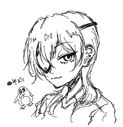 volca1011's tweet photo. ▓▓年ぶりに佐久間次郎を描いた🐧 https://t.co/HsIB3VtHG7