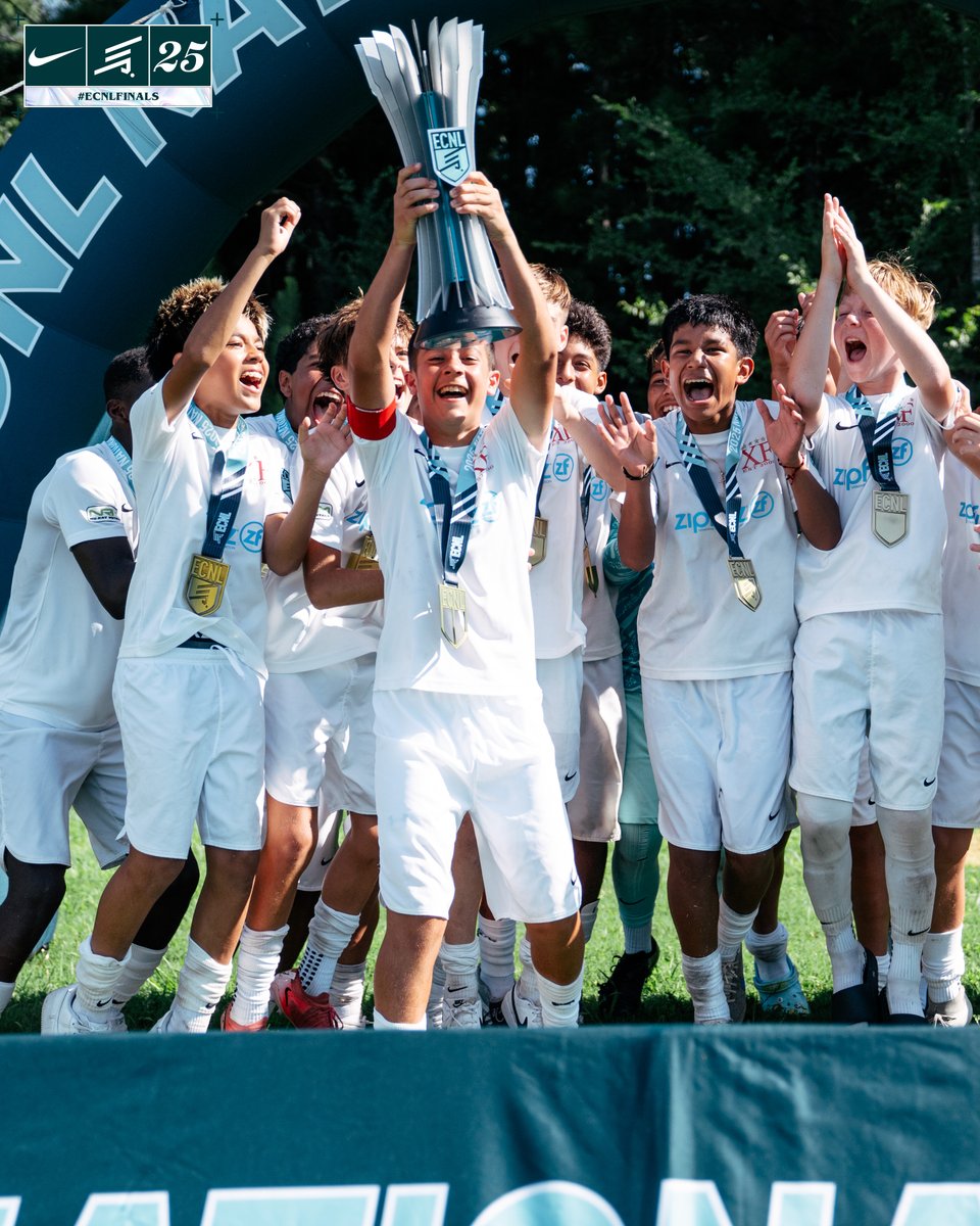 ECNLboys's tweet image. The 2️⃣0️⃣2️⃣5️⃣ U13 ECNL National Champions 🏆 #ECNLFinals
