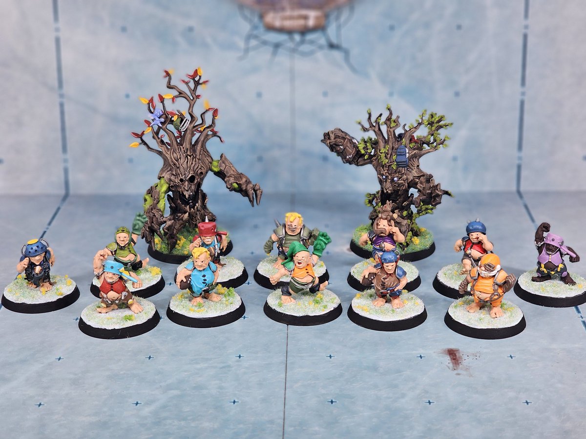 Finished up my South Park themed Halflings for my upcoming Blood Bowl League. <a href="/SouthPark/">South Park</a> where can I get some a South Park Cows jersey to wear on game nights? Lol