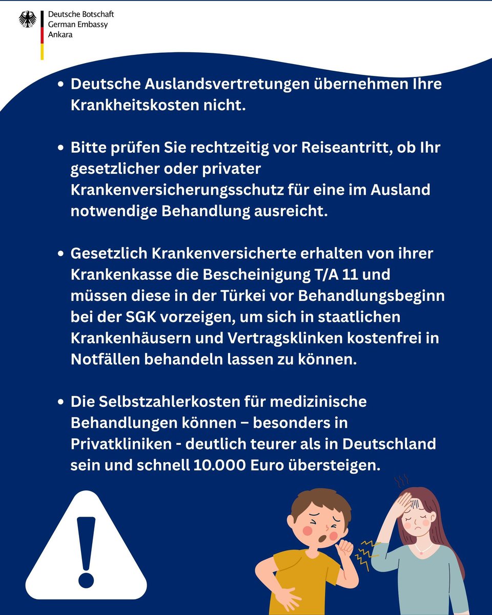 Yurt dışındaki imajımıza bakın! Almanya devleti bile açık açık uyarmış vatandaşlarını… ‘Türkiye’ye seyahat edecekler için önemli uyarılar’ başlığıyla, sağlık sektöründeki dolandırıcılığı anlatan bir duyuru yapmış.