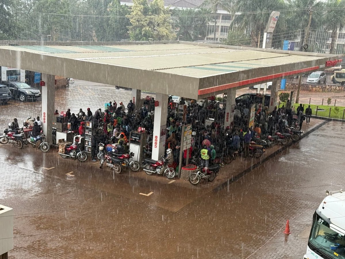 Rain unites boda boda men
