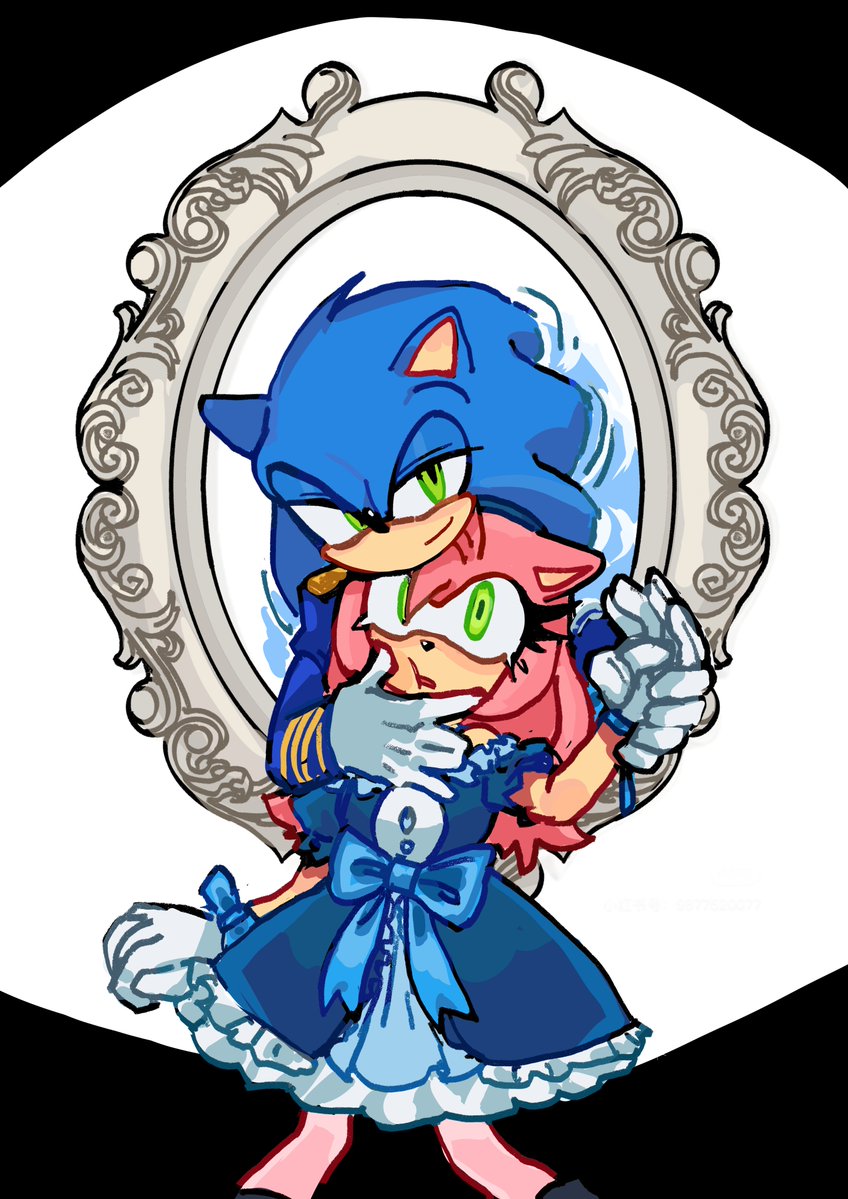 linlu32365501's tweet image. 视频又上传不了额啊啊😭放两张图算了
#SonAmy 
#SonicTheHedgehog 
＃Amyrose
