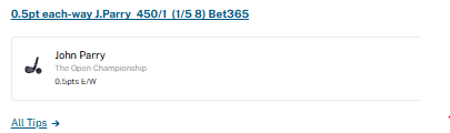 Betgolfworld's tweet image. A great run by Parry. Finishes 7 under currently tied for 14th