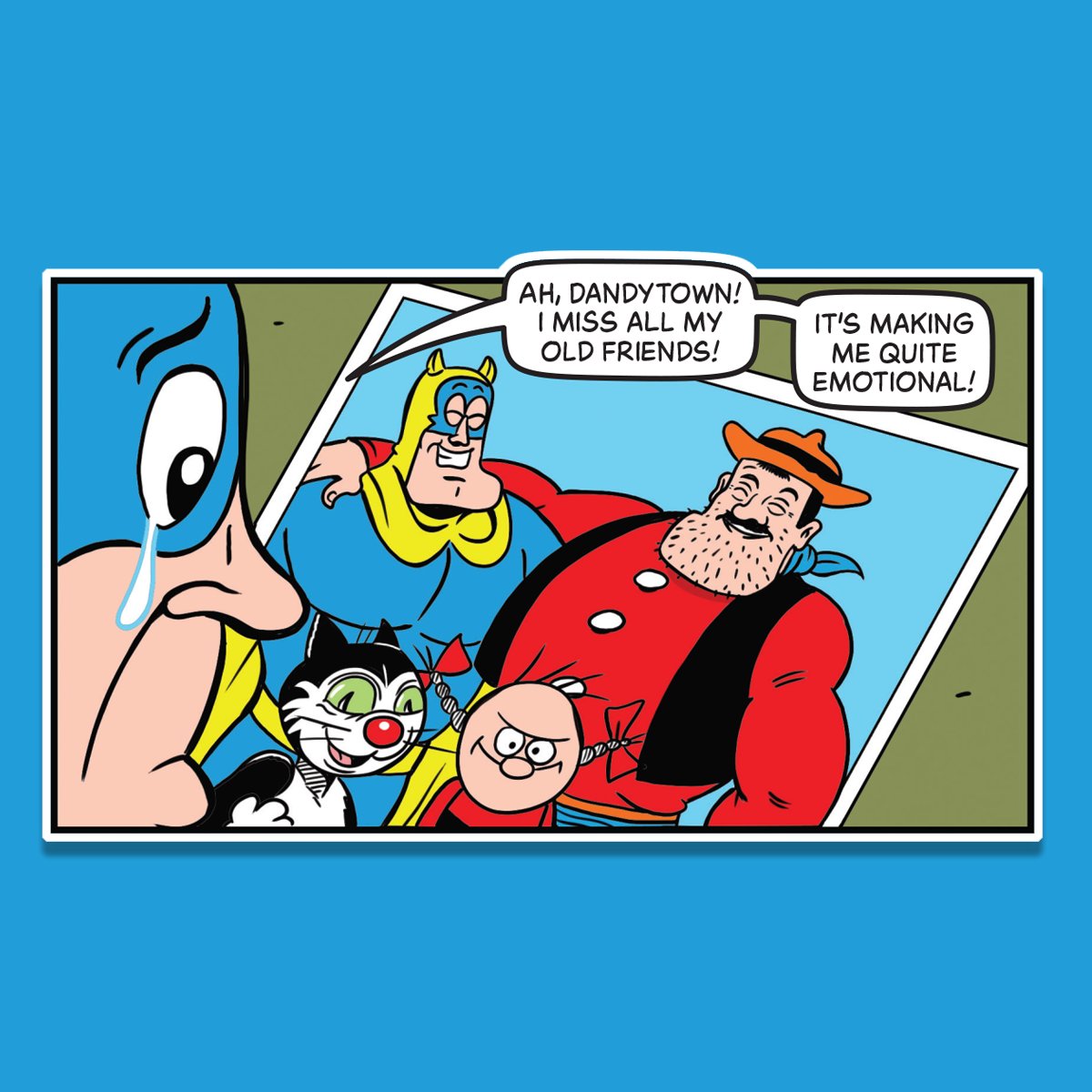 BeanoOfficial's tweet image. Bananaman’s been caught reminiscing this week… 👀