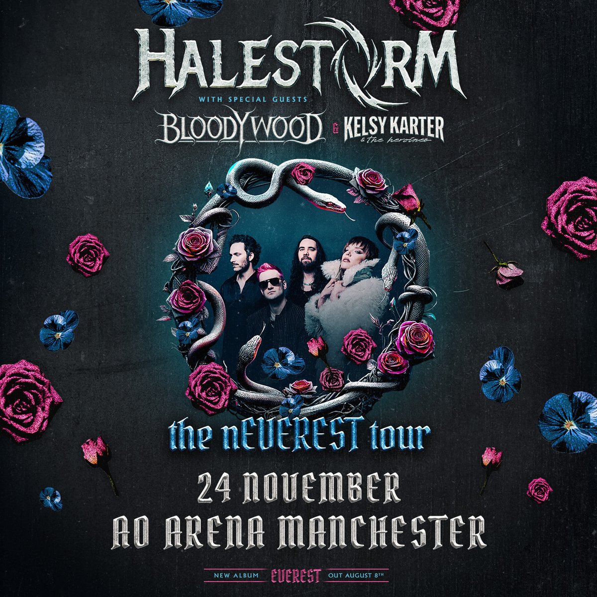 AOArena's tweet image. Who's been spinning @Halestorm's latest tune '‘Rain Your Blood On Me’ ? 🎸 🙌