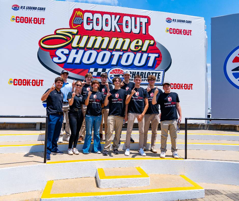 BelmontAbbey's tweet image. Last week, Belmont Abbey College hosted the first-ever Accelerate Abbey — a one-of-a-kind summer motorsport program for high school students! 🏁🔥
Participants had action-packed days filled with visits to motorsport landmarks like the NASCAR Hall of Fame, Charlotte Motor…