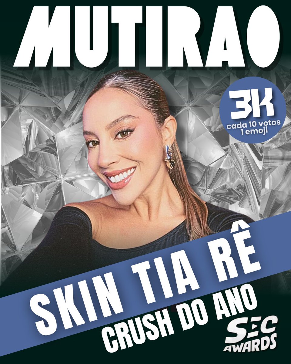 🚨MUTIRÃO SKIN TIA RÊ ?🚨

Categoria : CRUSH DO ANO

🗳️ A cada 10 votos deposite um emoji aqui.

⏰ ENCERRA ÀS 14:00hrs  !

🚨 Votem na RENATA 

🎯 META: 3K Comentários

🔗: secawards.seriesemcena.com.br/crush-do-ano/