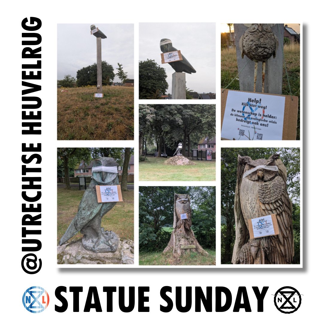 Extinction Rebellion Nederland (@nlrebellion) on Twitter photo Tijdens #StatueSunday blinddoeken wereldwijd wetenschappers van onder meer <a href="/SR_Netherlands/">bsky.app/profile/scientistrebellion.nl</a> standbeelden om te tonen hoe overheden en bedrijven wegkijken van de klimaatwetenschap. Zolang zij blind blijven, blijven wij dit herhalen. Tijdens #StatueSunday blinddoeken wereldwijd wetenschappers van onder meer <a href="/SR_Netherlands/">bsky.app/profile/scientistrebellion.nl</a> standbeelden om te tonen hoe overheden en bedrijven wegkijken van de klimaatwetenschap. Zolang zij blind blijven, blijven wij dit herhalen.