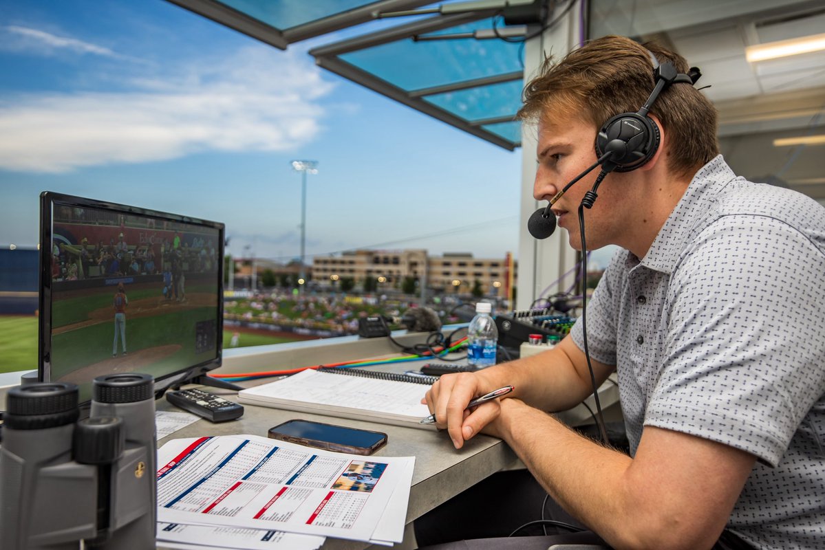 sodpoodles's tweet image. The voice of the Sod Poodles just got a whole lot bigger! 🎙️
Our very own Zach Goodman is making his Major League debut today, July 20! He'll be calling for the Colorado Rockies on @KOAColorado as they take on the Minnesota Twins at 2:10 CT.
